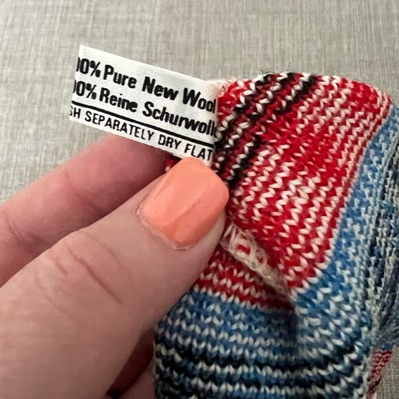 100% Pure New Wool Made in Australia via Vintage Snowflake Beanie - Picture 2 of 9